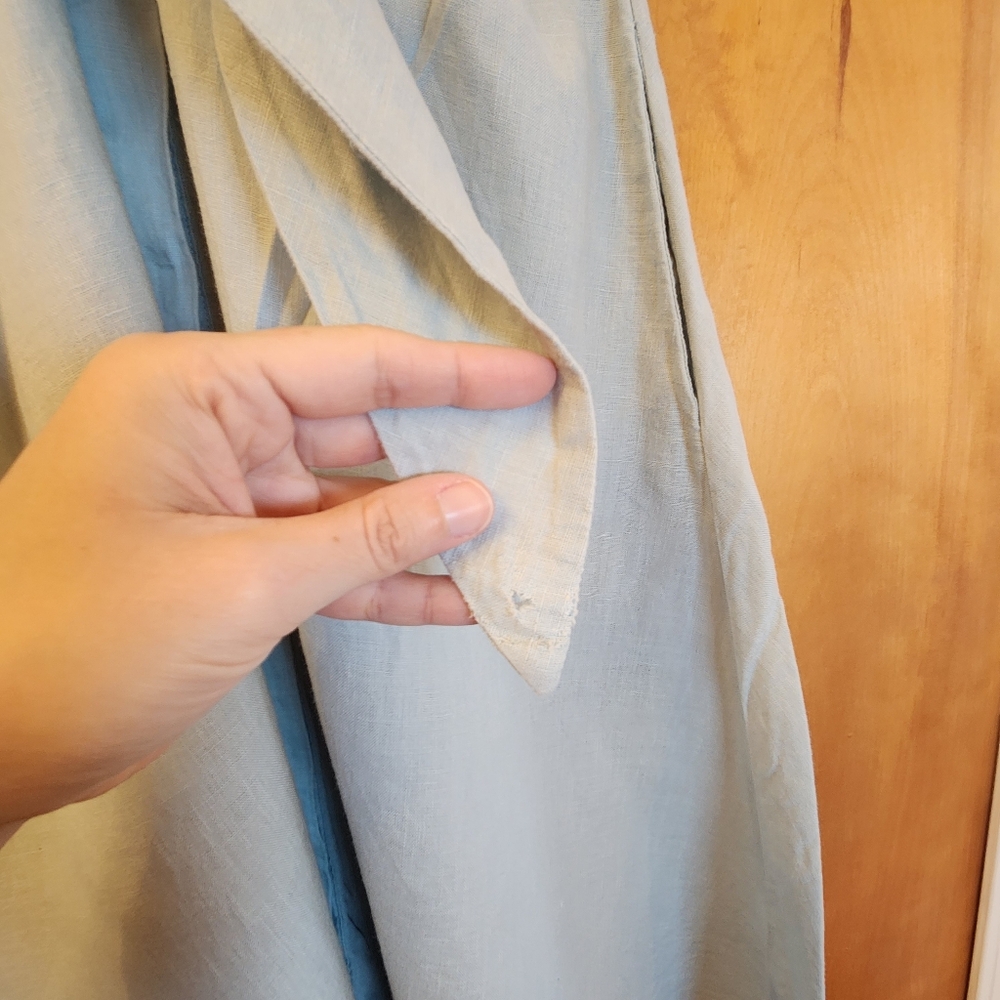 Lauren Ralph Lauren Women's Wakana Dress in Light Blue Linen, Size 2, $185 - Picture 15 of 16